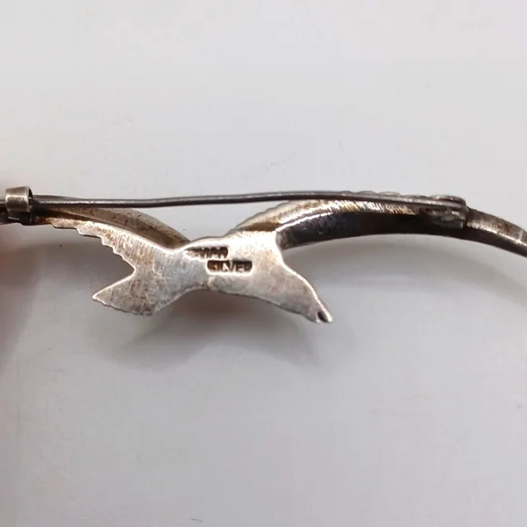 Mexico Silver Bird Brooch - Picture 3 of 6